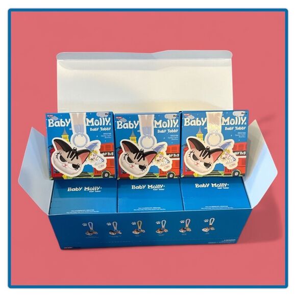 Pop Mart Baby Molly & Baby Tabby Series Squishy Charm - Face the Storm - Picture 13 of 16